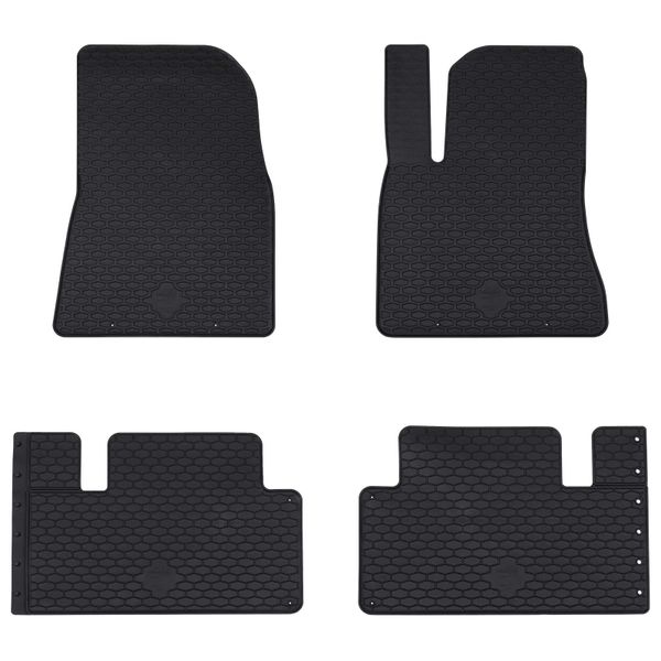 vidaXL Autokoberec 4 pcs Čierny vhodné pre Tesla MODEL 3 2017- 4D Aft