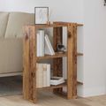 vidaXL Regál na knihy 2 úrovní 52 x 25 x 71,5 cm Kompozitné drevo