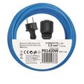 Predlžovací kábel Weatherproof EMOS P01420W spojka 20 m / modrý / silikón / 1,5 mm2