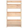 vidaXL Nástenný kvetináč 3-poschodový 60x18,5x110 cm masívna borovica