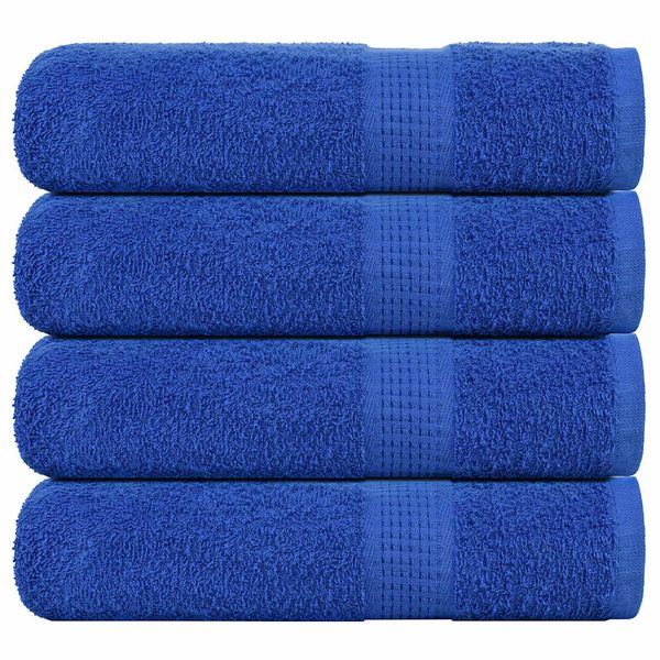 vidaXL Utierky na ruky FROGN 4 ks modré 50x100 cm 360 g/m²
