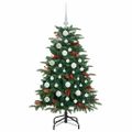 vidaXL Umelý vianočný stromček Zelená 120 cm PVC, kov a plast