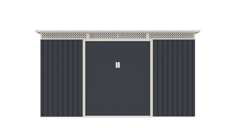 Záhradný domček G21 GRAH 483 - 340 x 142 cm, antracitový