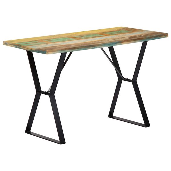 vidaXL Jedálenský stôl 120x60x76 cm, recyklovaný masív