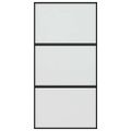 vidaXL Posuvné dvere čierne 102,5x205 cm tvrdené sklo a hliník