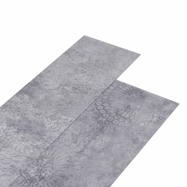 vidaXL Samolepiaca podlahová doska 32 pcs Cementová šedá 4,46 m² PVC