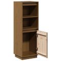 vidaXL Komoda medovo-hnedá 37x34x110 cm masívna borovica