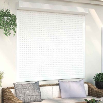 vidaXL Rolety Biely 160 x 150 cm Hliník a polyuretán