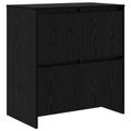 vidaXL Servírovacia skriňa 3 ks Čierny dub 70 x 41 x 75 cm