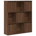 vidaXL Knižnica hnedý dub 89x24x101,5 cm kompozitné drevo