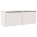 vidaXL Nástenné skrinky 2 ks 45x30x35 cm masívne borovicové drevo