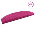 vidaXL Samolepiace schodové rohože 15 ks 80 x 24,5 x 3,5 cm Ružová