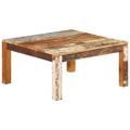 vidaXL Konferenčný stolík 80x80x40 cm masívne recyklované drevo