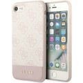 Obal Guess pre iPhone 7 / 8 / SE GUHCI8G4GLPI ružový HC PC/TPU 4G PU Spodný pásik