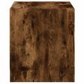 vidaXL Nočné skrinky so sklenenými dverami 2 ks dymový dub 35x37x42 cm