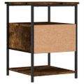 vidaXL Nočné stolíky 2 ks dymový dub 40x42x56 cm kompozitné drevo