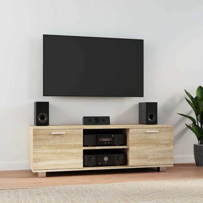 vidaXL TV skrinka dub sonoma 120x40,5x35 cm spracované drevo