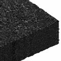 vidaXL Pad z gumových granúl na dvor 25 ks Čierny 9 x 6 x 2 cm Guma