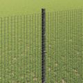 vidaXL Zvarené pletivo s podperami 10 x 1,4 m PVC potiahnutá oceľ Sivá