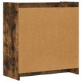 vidaXL Servírovacia skriňa Dymový dub 72 x 36 x 80 cm Kompozitné drevo