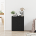 vidaXL Servírovacia skriňa Čierny dub 60 x 30 x 70 cm Kompozitné drevo