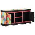 vidaXL TV skrinka 100 x 35 x 50 cm Viacfarebný Masívne mango drevo