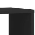 vidaXL Príručný stolík a kolieska čierny 50x30x55 cm kompozitné drevo