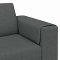 vidaXL Pohovka do obývačky Tmavo šedá 250 x 77 x 76 cm Polyester