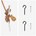 vidaXL Roleta Hnedá 140 x 220 cm Rákosie
