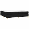 vidaXL Posteľný rám s boxspringom čierny 200x200 cm látka