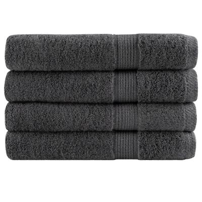 vidaXL Prémiové uteráky do sauny SOLUND 4 ks antracit 80x200cm 600g/m2