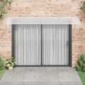 vidaXL Strieška na dvere sivá 350x100 cm polykarbonát