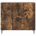 vidaXL Servírovacia skriňa Dymový dub 89 x 34,5 x 80 cm