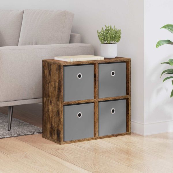 vidaXL Servírovacia skriňa so zásuvkou Dymová dub 49,5 x 22 x 47 cm