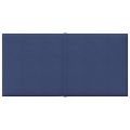 vidaXL Nástenné panely 12 ks modré 30x15 cm látkové 0,54 m²