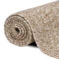 vidaXL Koberec do oblasti Prírodná a biela 300 x 300 cm Juta
