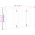 vidaXL Brána pre psa skladacia 3 panely biela 150 cm topoľové drevo