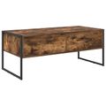 vidaXL Konferenčný stolík Dymová dub 100 x 46 x 40 cm Kompozitné drevo