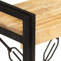 vidaXL Knižnica s 3 policami 90x30x80 cm mangovníkový masív