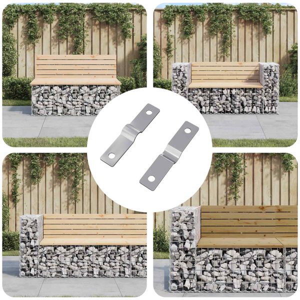 vidaXL Úderová doska 2 pcs Strieborná 50 x 10 x 1,2 mm Železo