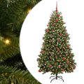vidaXL Umelý Sklápací Vianočný Stromček Zelená 180 cm PVC a oceľ