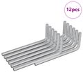 vidaXL Šesťhranný kľúč 12 ks Strieborná 22 x 66 mm Oceľ