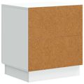 vidaXL Nočný stolík 2 ks Biela 43 x 34,5 x 47 cm Kompozitné drevo