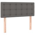 vidaXL Boxspring posteľ s matracom sivá 90x190 cm umelá koža