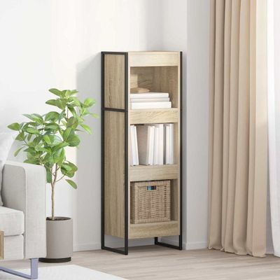 vidaXL Knižnica Sonoma 40 x 30 x 121 cm Kompozitné drevo