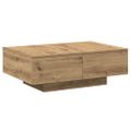vidaXL Konferenčný stolík dub artisan 90x60x31 cm kompozitné drevo