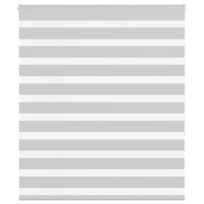 vidaXL Zebra roleta svetlosivá 125x150cm šírka látky 120,9cm polyester
