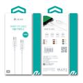 Kábel Devia Smart EC042 PD USB-C – USB-C 60W 3A biely
