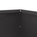 vidaXL Obrubník trávnika 50 x 50 x 13 cm Oceľ Čierna