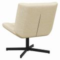 vidaXL Otočná stolička Krémová 63 x 75 x 76 cm látka